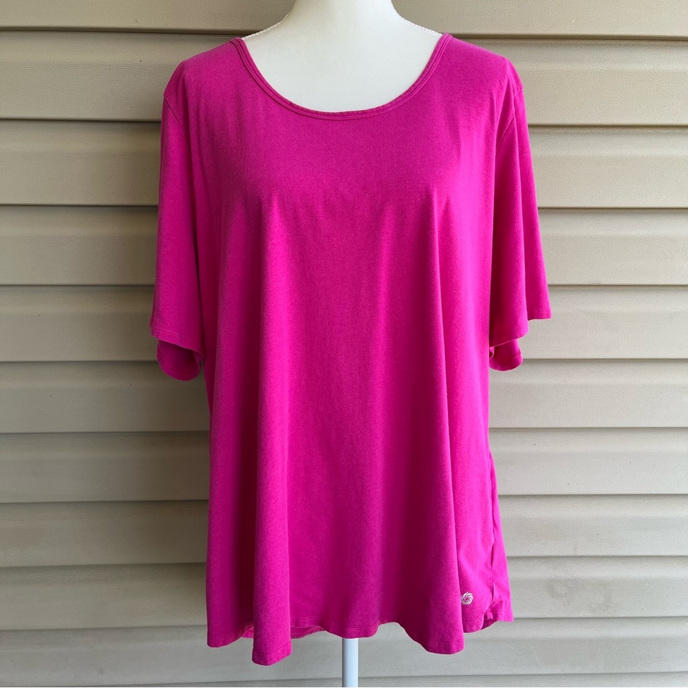 •Rainbeau Curves• Short Sleeved Workout Top - Size 26/28